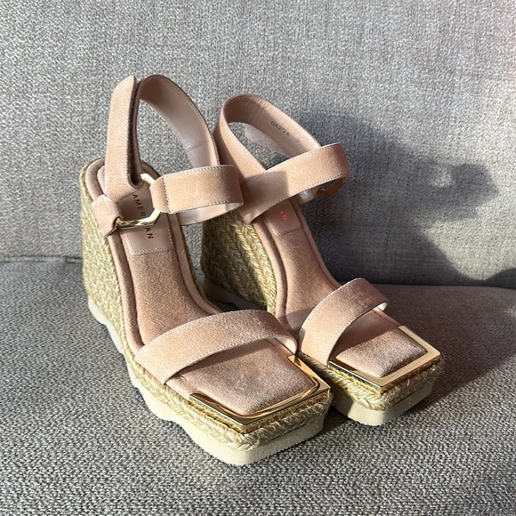 Good American Espadrille Wedge Sandals sz 7 or 7.5 - Picture 4 of 6